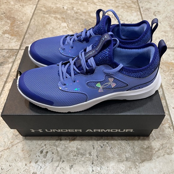 Under Armour Other - Under Armour girls infinity 2.0 print sneakers size 6Y